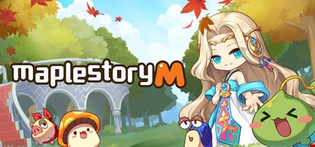 MapleStory M game banner - find where to play in the cloud