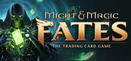 Might & Magic Fates TCG game banner - find where to play in the cloud