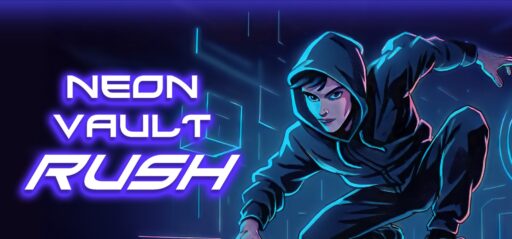Neon Vault Rush game banner - find where to play in the cloud