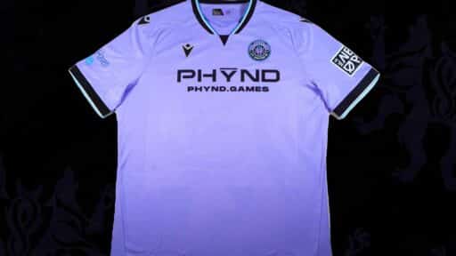 CT United FC 2026 Forever United home kit with PHȲND cloud gaming logo on the front.