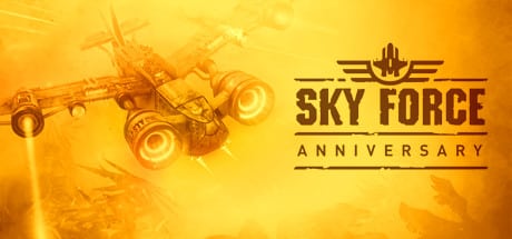 Sky Force Anniversary game banner - find where to play in the cloud