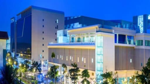 A large data center facility in Southeast Asia supporting cloud infrastructure and regional network capacity.