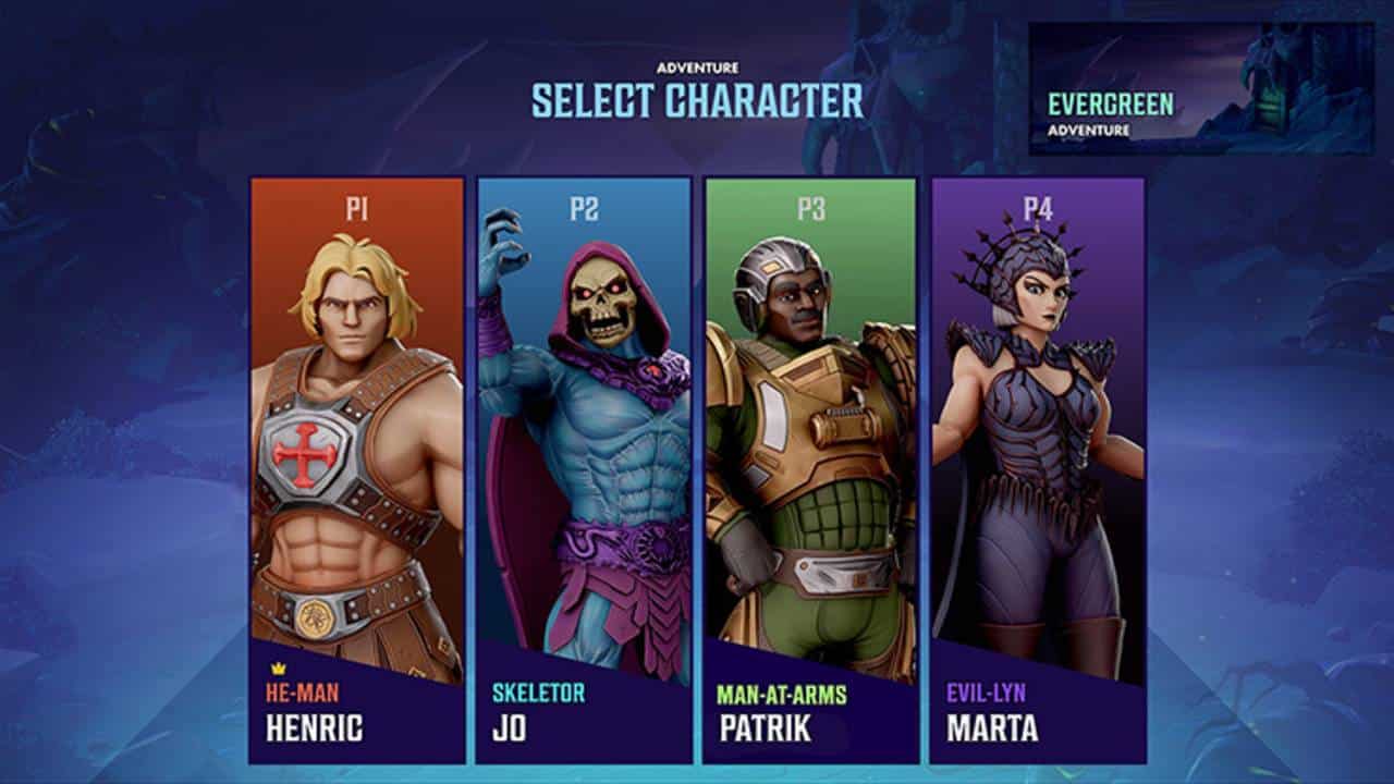 Masters of the Universe: Legends Unite characters.