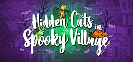 Hidden Cats in Spooky Village game banner - find where to play in the cloud