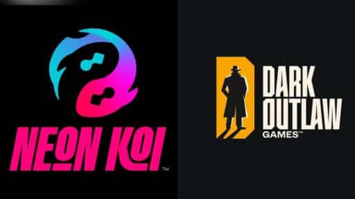 Neon Koi and Dark Outlaw Games logos side-by-side representing the PlayStation mobile studio closures.