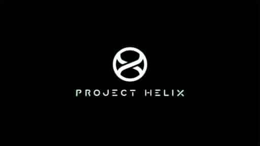 Project Helix logo shown on a black background during Xbox’s GDC 2026 reveal.