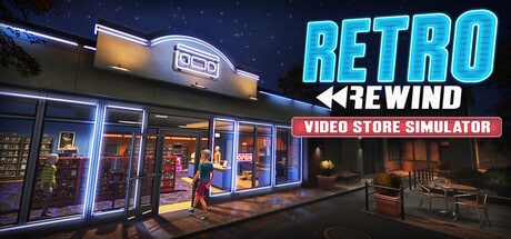 Retro Rewind - Video Store Simulator game banner - find where to play in the cloud
