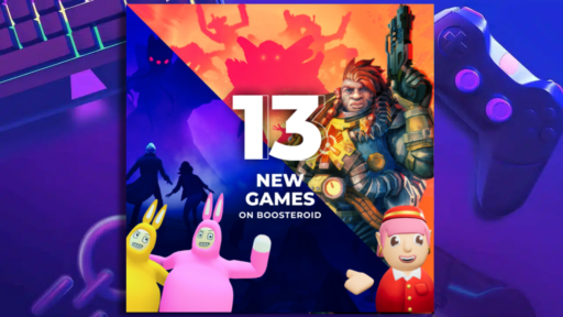 Title banner for Boosteroid adding 13 new games