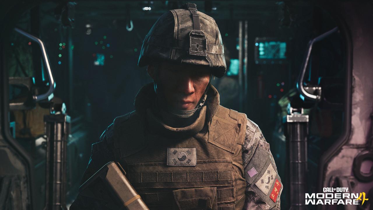 Call of Duty: Modern Warfare 4 campaign image showing a South Korean soldier inside a military vehicle.