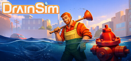 DrainSim game banner - find where to play in the cloud