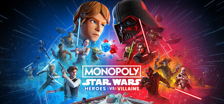 Monopoly: Star Wars Heroes vs. Villains game banner - find out how to play with cloud gaming