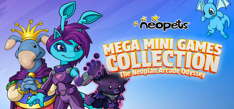 Neopets - Mega Mini Games Collection - The Neopian Arcade Odyssey game banner - find where to play in the cloud