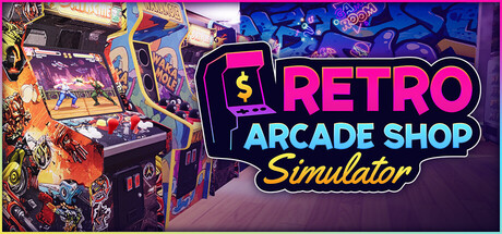 Retro Arcade Shop Simulator game banner - find out how to play with cloud gaming