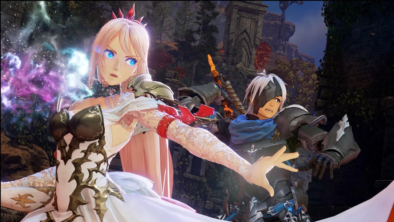 Alphen and Shionne in Tales of Arise: Beyond the Dawn Edition on Nintendo Switch 2.