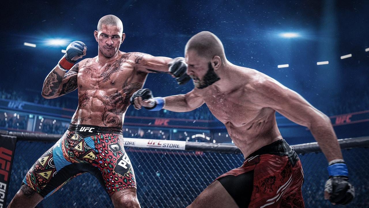 EA Sports UFC 6 fighter throwing a punch during an Octagon matchup