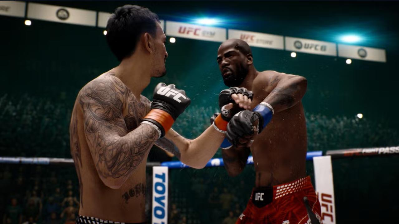 EA Sports UFC 6 fighters trading strikes inside the Octagon