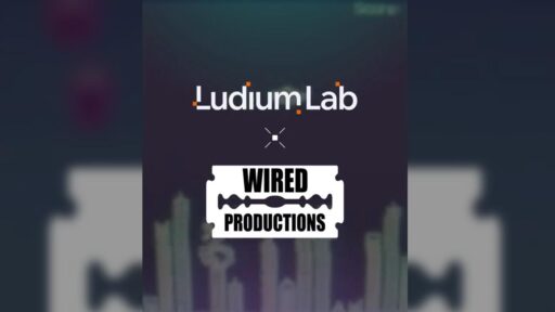 Ludium Lab and Wired Productions logos shown together for a cloud gaming catalogue collaboration.