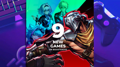 Title banner showing 9 games are coming to boosteroid