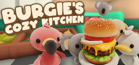 Burgie's cozy kitchen game banner - find where to play in the cloud