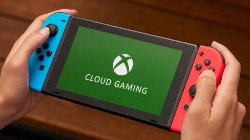 Nintendo Switch displaying an XBOX Cloud Gaming screen.