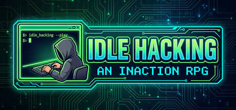 Idle Hacking: An Inaction RPG game banner - find where to play in the cloud