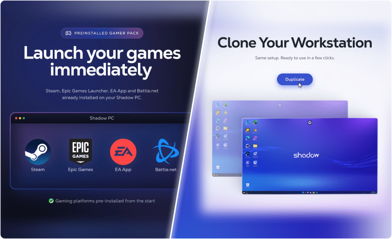 Shadow PC Launches Free 'Gamer Pack' to Skip Setup and Rolls Out AV1 Support