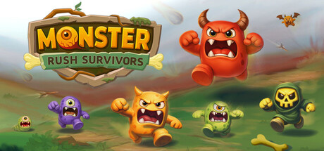 Monster Rush Survivors game banner - find out how to play with cloud gaming