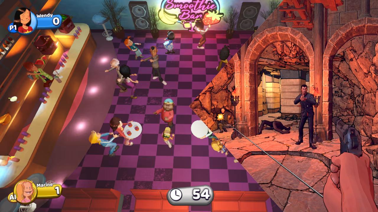 Split image showing The Sisters - Party of the Year and XIII, two new games added to PHYND in time for Fourth of July weekend.