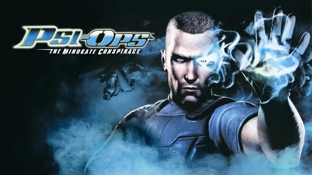 Psi-Ops: The Mindgate Conspiracy artwork showing Nick Scryer using a glowing psychic ability.