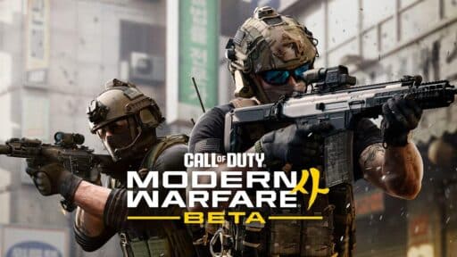 Call of Duty: Modern Warfare 4 Open Beta promotional artwork featuring two armed soldiers