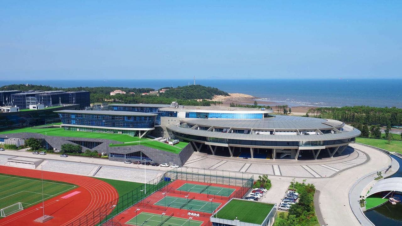 Aerial view of NetDragon’s corporate campus in Fuzhou, China