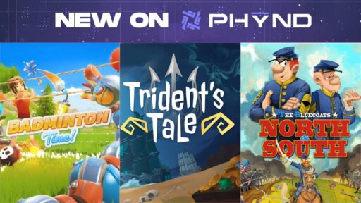 PHYND graphic featuring Badminton Time, Trident’s Tale, and The Bluecoats: North & South.