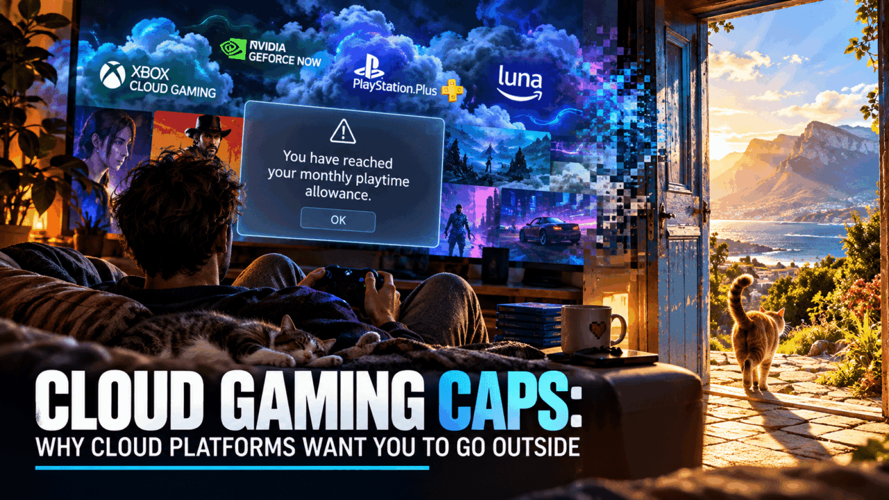 Gamer staring out of the window