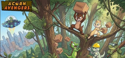 Acorn Avengers game banner - find out how to play with cloud gaming