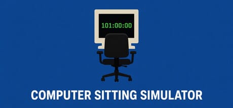 Computer Sitting Simulator game banner - find out how to play with cloud gaming