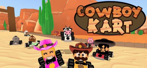 Cowboy Kart game banner - find out how to play with cloud gaming