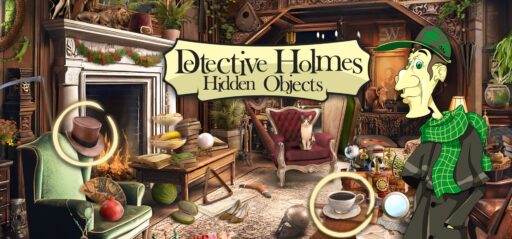 Detective Holmes: Hidden Objects game banner - find out how to play with cloud gaming