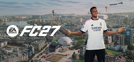 EA SPORTS FC 27 game banner - find out how to play with cloud gaming