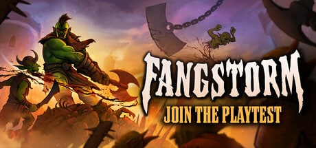 Fangstorm game banner - find out how to play with cloud gaming