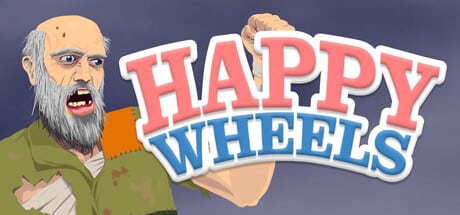 Happy Wheels game banner - find out how to play with cloud gaming