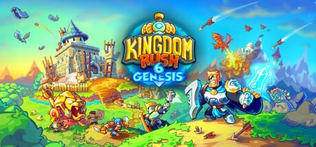Kingdom Rush 6: Genesis TD game banner - find out how to play with cloud gaming