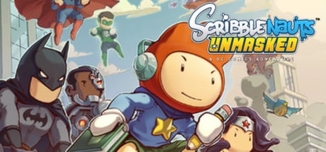 Scribblenauts Unmasked: A DC Comics Adventure game banner - find where to play in the cloud