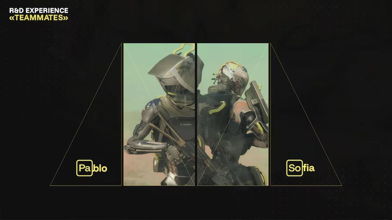 Ubisoft Teammates graphic showing AI squadmates Pablo and Sofia