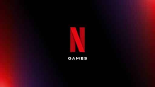 Netflix Games logo on a dark background with red and purple lighting.