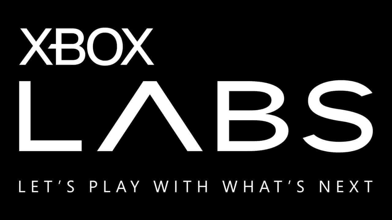 XBOX LABS logo in white on a black background with the tagline “Let's Play With What's Next.”