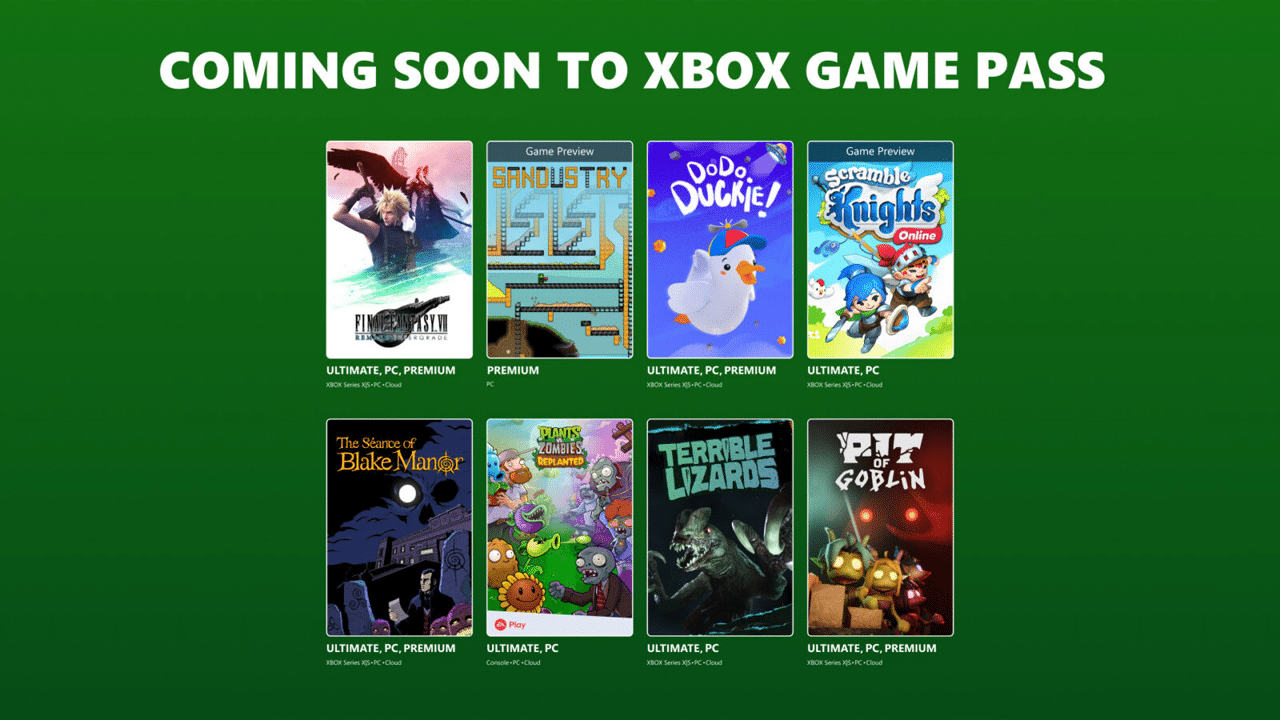 Banner Image for the second wave of games hitting Game Pass in October